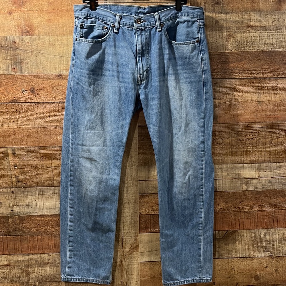 Levi's 505 Men's Blue Jeans 36/32 - Picture 3 of 7